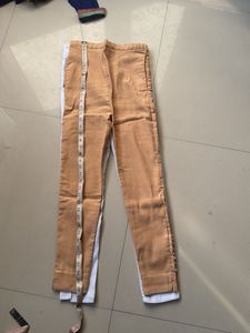 Stylish White and Tan Pants