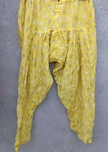Pink Kurta with Yellow Patiala