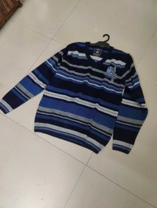 Striped V-Neck Sweater