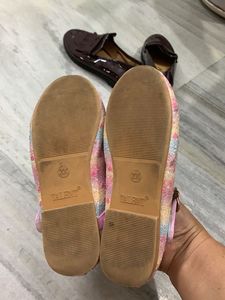 Sparkly Heart Ballet Flats