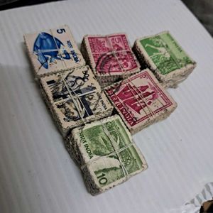 Vintage Indian Postage Stamps Collection