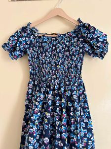 Floral Print Off-Shoulder Dress