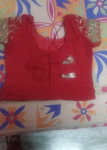 Bridal Lahnga, Chunni Blouse Red
