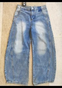 Wide Leg Denim Jeans