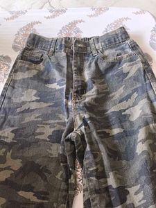 Trendy Camouflage Wide-Leg Pants