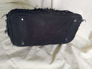 Stylish Black Textured Handbag
