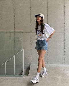 denim shorts