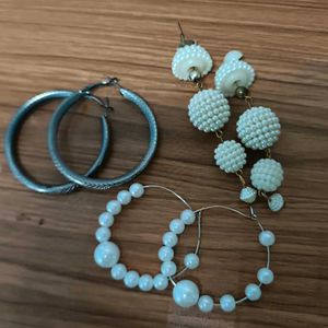 Set of 3 Pairs Fashion Earrings