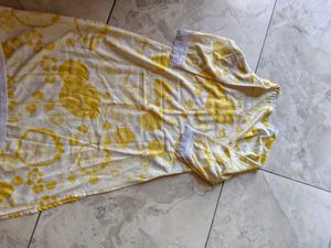 combo yellow pakistani suit nd Printed co-ord set