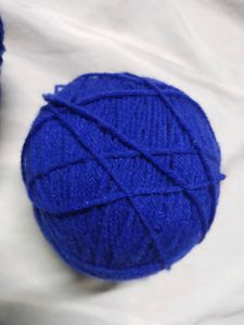 2 Skeins Royal Blue Yarn