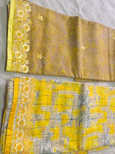 Haldi Special Suit Yellow Combo