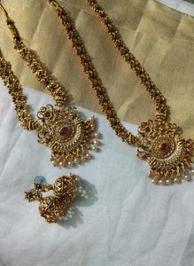 New Exquisite Indian Gold Necklace Set