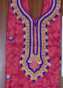 Embroidered Ethnic Dress Material