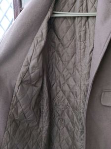 Elegant Brown Long Overcoat