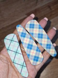 Plaid Hair Clips