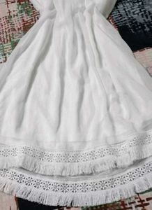 Elegant White Lace Dress