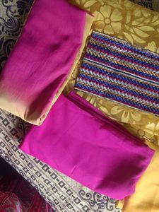 Embroidered Dress Material with linning