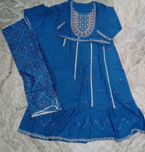Anarkali Printed Rayon Set