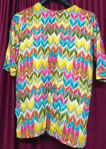 Vibrant Zigzag Print Kurta (fits XS-S)