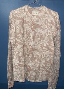 Floral Print Button-Up Shirt