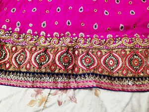 Vibrant Pink salwar suit with Sequins