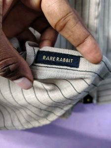 rarerabbit Men's Striped Casual Shirt