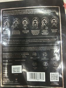 Sheet Mask/ Manish Malhotra-Sandalwood &amp; Saffro