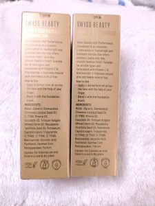 Swiss Beauty Liquid Dewy Foundation Pack of 2