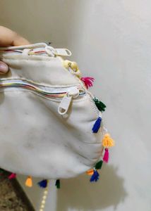 Embroidered Peacock bag
