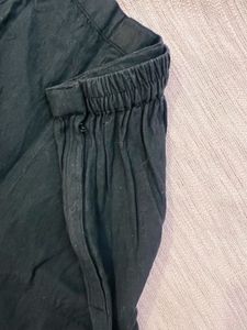 Classic Black Cotton Pants