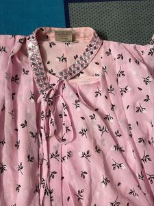 Pretty Pink Floral Puff Sleeve Top