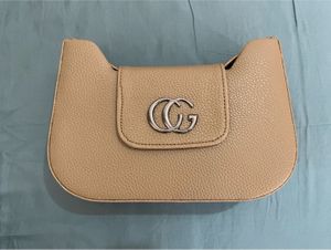 Beige Shoulder Handbag