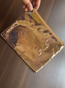 Shiny Rose Gold Clutch Pouch
