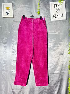 Vibrant Pink Corduroy Pants