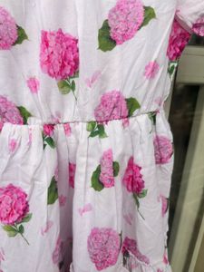 Floral Print Puff Sleeve Dress