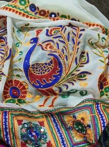 Colorful Embroidered Saree