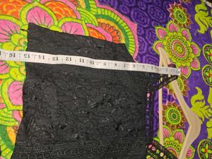 Black Lace Crop Tank Top