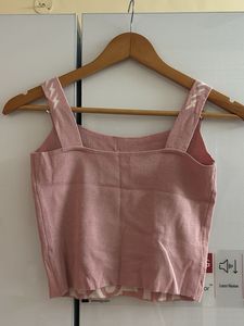 Pink 'Unlock' Graphic Knit Tank Top
