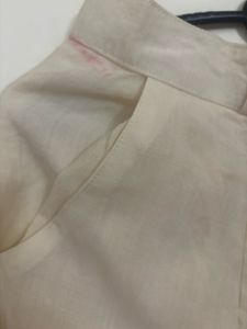 Linen high waist pants