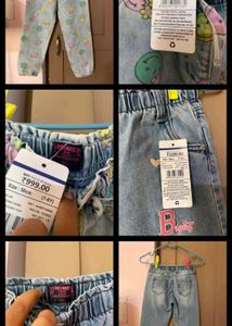 Girls Set Of 3, 7-9yrs, New W Tag,100% Denim