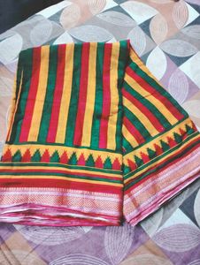 Pink &amp; Yellow Saree