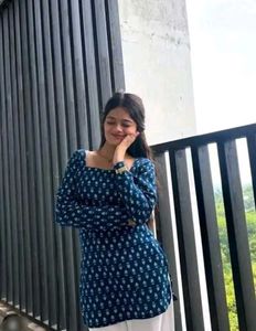 Stylish Blue Printed Kurta