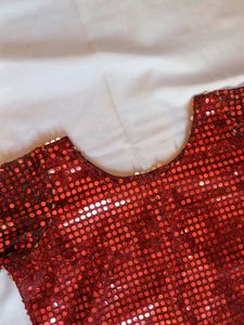 Sparkling Red Sequin Blouse