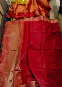 Half Saree Silk Fabric with Intricate Border