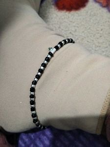 Cute Black &amp; Silver Beaded Bracelets