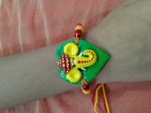 Handmade 2-in-1 Ganesh Rakhi |