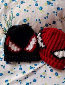 Spider-Man Inspired Crochet Beanies