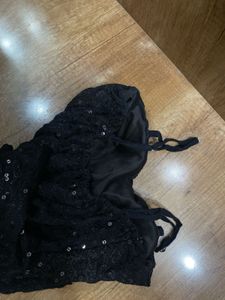 Sparkling Black Cami Top