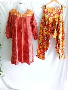 Kurti Patitala Pant & Dupatta Set