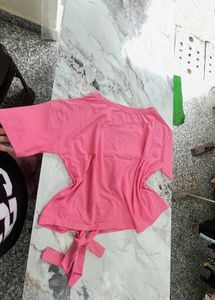 combo of 2 tops Cute Pink Graphic T-Shirt
